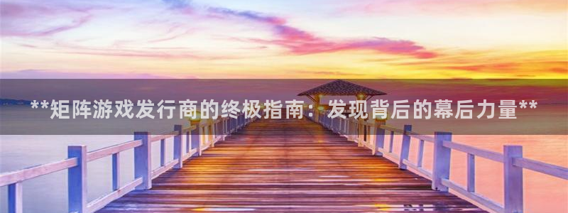天辰测绘有限公司：**矩阵游戏发行商的终极指南：发现背后的幕后力量**