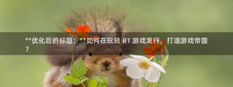 天辰平台注册地址在哪：**优化后的标题：**如何在玩转 BT 游戏发行，打造游戏帝国
？